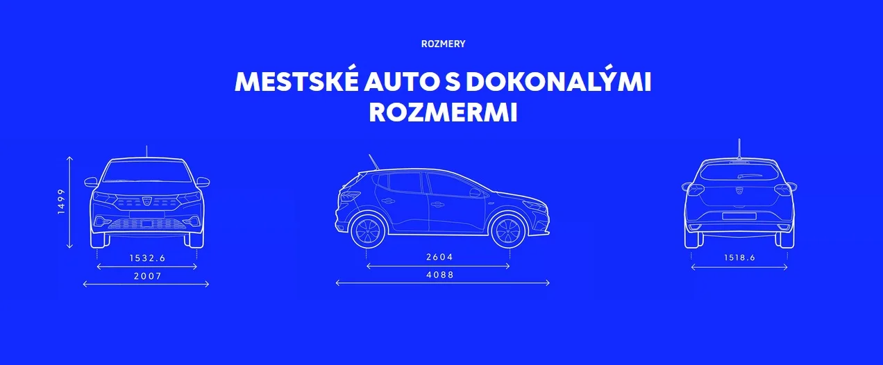 Vozidlo Dacia Nové Sandero